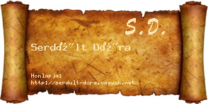Serdült Dóra névjegykártya